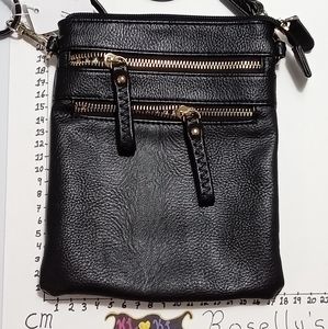 Black larger travel style crossover bag